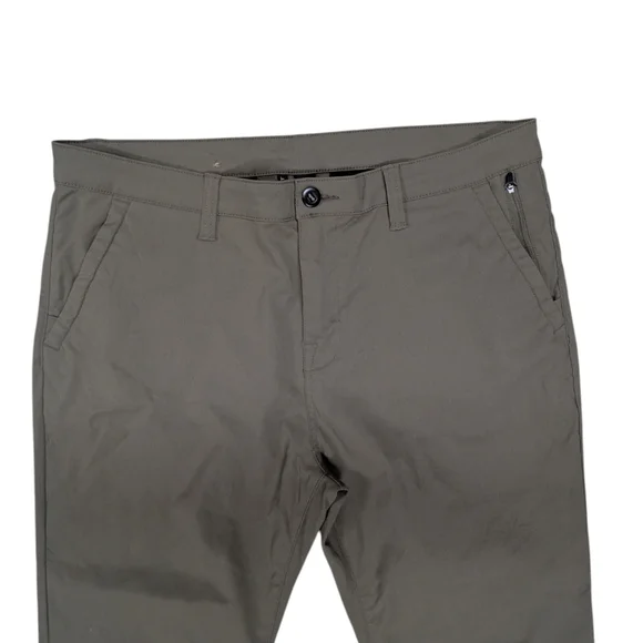 Prana Zion Chino Pants Olive Green Size 38x32 - Picture 3 of 10